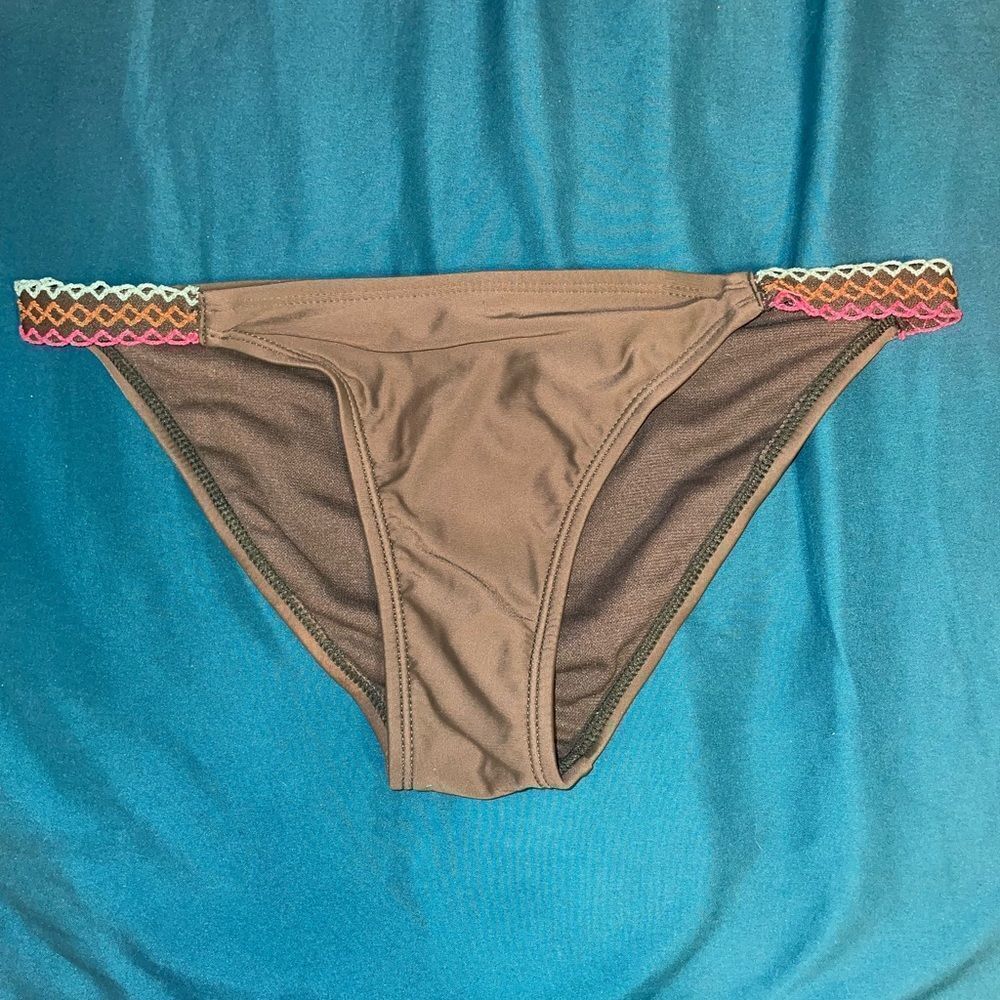 California Sunshine Olive Green Bikini Bottom
